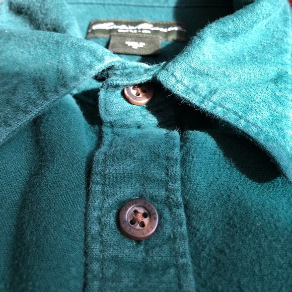 Men’s Eddie Bauer Green Button Up Shirt - Picture 4 of 8